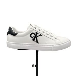 Calvin Klein Womens Calysse Casual Fashion‎ Sneakers Size 8 White Black Low Top